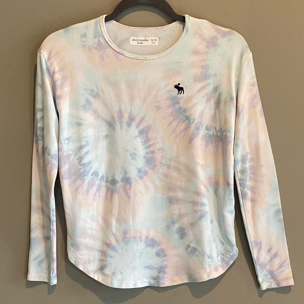Abercrombie Kids Pastel Tie-Dye Long Sleeve Tee